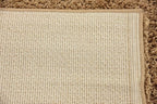 Unique Loom Solid Shag Collection Area Rug (2' 7" x 10' Runner, Sandy Brown)
