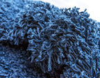 Unique Loom Solid Shag Collection Area Rug (8' Round Sapphire Blue/Navy Blue)