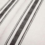 Lush Decor Farmhouse Stripe Reversible Cotton Comforter Set, 2-Piece, Twin XL Black - Twin Bedding Set - Dorm Decor - Striped Comforter for Farmhouse Bedroom Decor