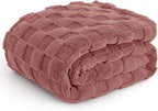 Bedsure GentleSoft Twin Blanket for Bed Dusty Pink - Super Soft Cozy Blankets for Women Men Girls, Cute Fuzzy Fleece Throws for Bedroom Couch, 60x80 Inches