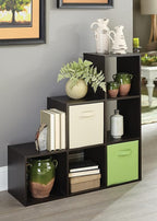 ClosetMaid Cubeicals 3-2-1 Cube Storage Shelf Organizer Bookshelf - Vertical/Horizontal, Easy Assembly - Espresso Wood Finish