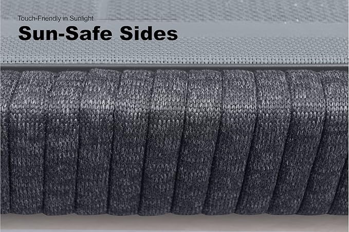 PURPLE LEAF Outdoor Chair Chaise Lounge Sun Lounges Aluminum Poolside Adjustable Reclining Patio Set of 2 Moon Basalt