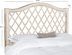 SAFAVIEH Home Collection Gabriella Antique Grey Wicker Headboard, Queen