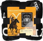 Northwest Yellowstone Silk Touch Throw Blanket, 46" x 60", Whiskey Label