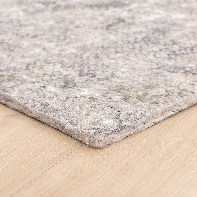 Mohawk Home 2' 6" x 8' Non Slip Grip Rug Pad 3/8" Thick Dual Surface Felt Cushion + Rubber Gripper - Safe for All Floors