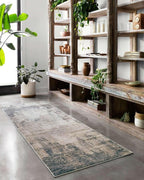 Loloi Teagan Collection TEA-08 Ivory/Mist 7'-11" x 10'-6" Area Rug, Large, Soft Neutral Rug, High-Traffic for Living Room, Bedroom, Home Office, Dining Area