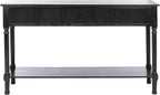 SAFAVIEH Home Collection Landers Black 3-Drawer Console Table CNS5711B