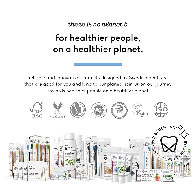 The Humble Co Bamboo Cotton Swabs, 600 Count - Black Cotton Buds for Ears, Makeup, Baby Care & Cleaning - Personal Hygiene Essentials & Toiletries - Daily Products for Travel & Home