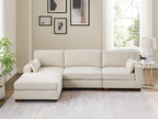 VANOMi Large Modular Sectional Sofa, Oversized Couch with Charging Station, Cloud Couch Deep Seat Sofa with Thick Cushion, Convertible Sectional Couches for Living Room Office Apartment