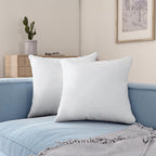 Acanva 16x16 Throw Pillow Inserts Set of 4, Premium Polyester Fiber Fill Square Sham Stuffer Cushion for Sofa, Bed, Couch and Chair, Machine Washable, 16x16 Inch(for 14x14 Cover), White 4 Count