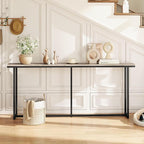 Yaheetech Narrow Console Table with Sturdy Metal Frame, 71 Inch Extra Long Entryway Sofa Table for Behind Couch, Hallway, Living Room, Gray