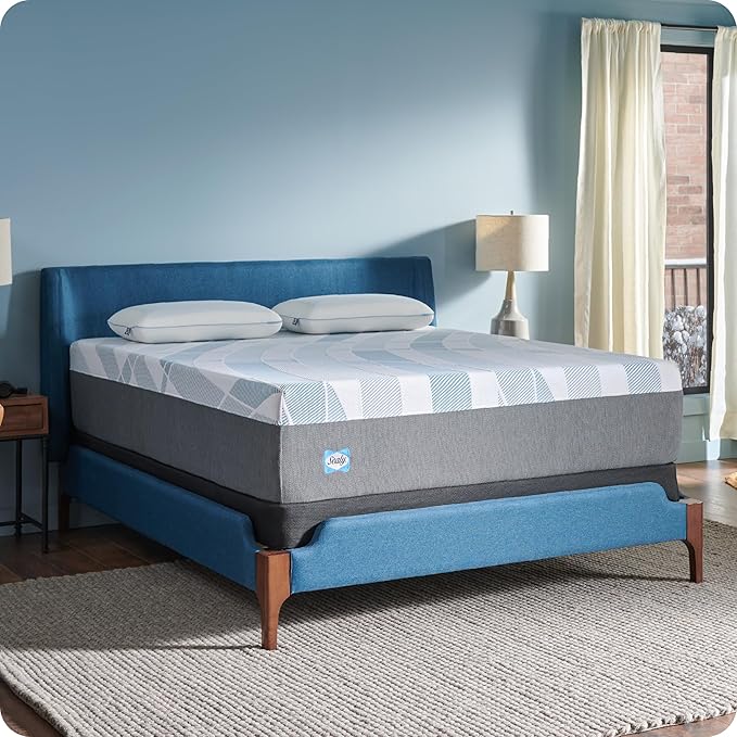 Sealy Dreamlife 14” Foam Mattress-in-a-Box, King, SealyComfort Gel Memory Foam, SealySupport Transition Foam, Machine Washable Cover