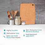Dishwasher Safe Cutting Board for Kitchen - Large Composite Wood Cutting Board - Thin, BPA Free & Eco-Friendly Chopping Board, Fits Any Countertop, Great Kitchen Gift (14.5 x 11.25 Inch, Natural)