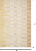 Loloi Chris Loves Julia Chris Collection CHR-01 Dove/Santa Fe 7'-9'' x 7'-9'' Square, .50" Pile Height, Area Rug