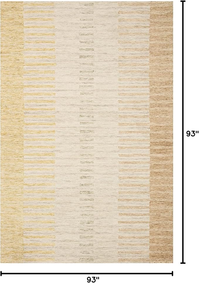 Loloi Chris Loves Julia Chris Collection CHR-01 Dove/Santa Fe 7'-9'' x 7'-9'' Square, .50" Pile Height, Area Rug