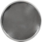 Kate and Laurel Sanzo Modern Pedestal Side Table, 9 x 9 x 23, Silver, Decorative End Table with Sleek Tabletop