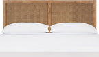 SAFAVIEH Home Collection Halvor Natural Rattan Solid Wood King Size Headboard
