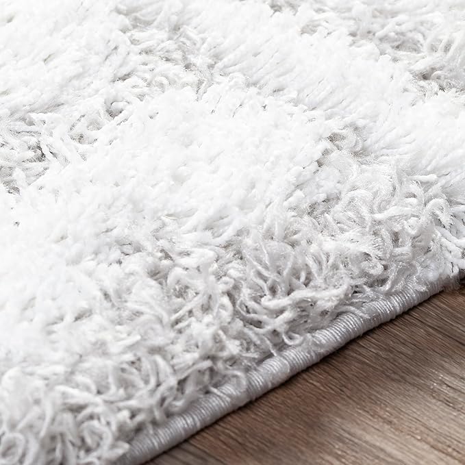 Livabliss Hapsburg Moroccan Shag Area Rug, 5'3" x 7'3", Light Gray