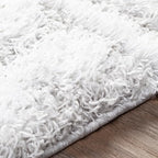 Livabliss Hapsburg Moroccan Shag Area Rug, 5'3" x 7'3", Light Gray