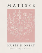 Matisse Wall Art Decor Set of 3,Abstract Matisse Wall Art Exhibition Posters,Unframed Pink Tree Wall Art,Truly Quality Canvas Prints for 11x14in,Art Poster Decoration for Kitchen,