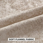 FUTEI Beige Flannel Throw Pillow Covers 18x18 Inch Set of 2,Soft Dimensional Textured Cushion Cases,Modern Home Decor for Couch Living Room