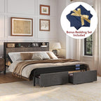 FLEXISPOT BF21Q Adjustable Bed Frame with 10 Inch Queen Size Gel Memory Foam Mattress, Viscose from Bamboo, Medium Firm, Certi-PUR & Oeko-TEX Certified, Bonus 4-Piece Queen Sheet Set Included.