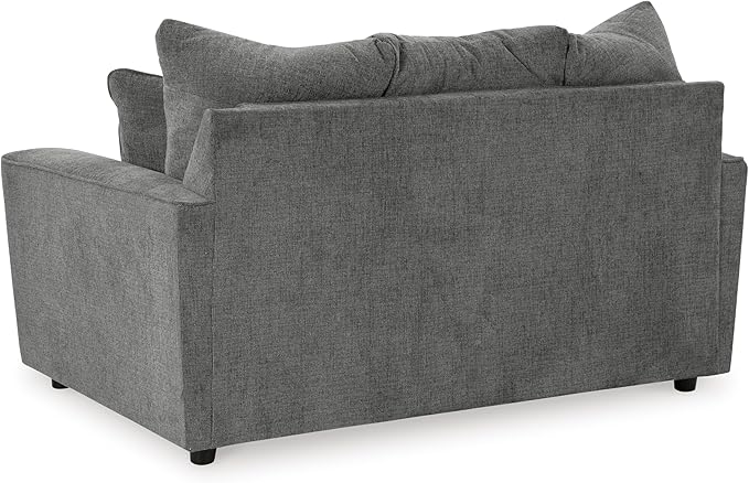 Signature Design by Ashley Stairatt Casual Loveseat with Flared Arms, Gray
