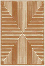 RUGGABLE x Jonathan Adler Machine Washable Modern Area Rug – Inkdrop Copper 4x6, Stain-Resistant, Non-Slip – Medium Rugs for Living Room, Bedroom, Hallway, Entryway & Office–with Cushioned Pad