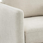 CHITA Swivel Accent Chair, FSC Certified Mid Century Modern Arm Chair for Living Room and Bedroom, Fully Assembled, Linen