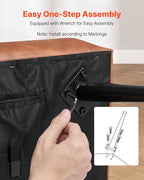 VEVOR Leather Bedroom Bench, PU Leather Bench with Metal Legs and with Stitching for Entryway, Upholstered Shoe Bench Seat, Modern End of The Bed Benches for Living Room, Dining Room, Hallway, Brown