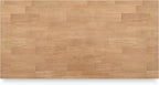 Signature Design by Ashley Gesthaven Modern Counter Height Dining Table with 3 Shelves and Trestle Base, Light Brown & Green