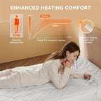 Bedsure Heated Mattress Pad Twin - Bed Warmer with Memory & Preheat Functions, 12-Hour Auto Off & 10 Heat Settings, Single Controller, Fast Heating, Brushed Electric Mattress Pad Twin, 39"x75"