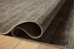 Loloi Amber Lewis Molly Collection MOL-05 Lagoon/Natural 6'-7" x 9'-2" Low Pile Area Rug
