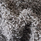 Unique Loom Solid Shag Collection Area Rug (4' Octagon, Cloud Gray)