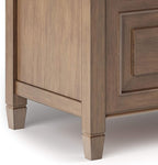 SIMPLIHOME Connaught Entryway Storage Bench - 42 inch Wide Solid Wood Storage Seat in Rustic Natural Aged Brown, Traditional Bench for Entryway or Mudroom with Lift-Up Lid and Elegant Moulding Detail