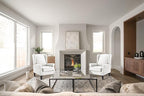 Accent Chair Set of 2, Modern Living Room Chairs with Wingback, Comfy Upholstered High Back Single Sofa for Bedroom, Mid-Century Reading Armchair Sillas para Sala