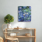 Wieco Art Canvas Wall Art Irises by Claude Monet Oil Paintings Reproduction Landscape Pictures Artwork on Canvas Art Prints for Living Room Decorations and Wall Decor