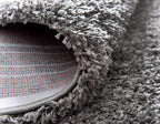 Unique Loom Solid Shag Collection Area Rug (10' x 13' Rectangle, Graphite Gray)