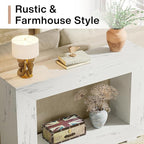 Tribesigns Farmhouse Console Table, 47 Inches Entryway Console Table with Storage, Industrial Hallway Accent Table for Living Room, Entrance