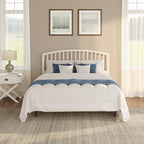 Hillsdale Carolina Headboard with Bed Frame, Full/Queen, White