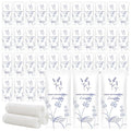 Moist Cotton Towel Bulk Moist Towelettes Individually Wrapped,White Towel Services,Refreshment Pre Moistened Towels for Dentist Travel Sport Party Hotel 100,Lavender