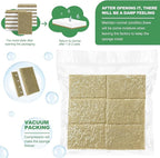 Natural Kitchen Sponges, 12 Pack Non-Scratch Sponge for Dishes, Biodegradable Scruber Sponges Kitchen for Cleaning, Household