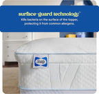 Sealy Dreamlife 3” Gel Memory Foam King Mattress Topper with 1” Quilted Cooling Cover, SealyComfort Gel Foam, SealyCool Poly Blend Cover