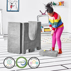 Yourigami Kids and Toddler Play Castle, Playroom Couch Add-On Set, Durable Modular Design, Mountain Gray