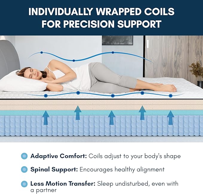 Diamond Mattress EquaLite Copper Cooled Hybrid Mattress, King Mattress 11-inch Firm, Greenguard Gold, CertiPUR-US Certified, Fiberglass-Free, Made in USA