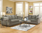 Signature Design by Ashley Darcy Casual Plush Loveseat, Grayish Brown