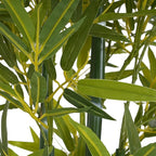 Christopher Knight Home Alene Set of 2 60.75''H Artificial Tree Indoor, Artificial Bamboo Tree with Nursery Pot, Faux Tree with Black Plastic Pot for Living Room, Artificial Plant for Home Decor,Green