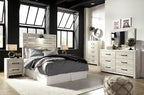 Signature Design by Ashley Cambeck Industrial 5 Drawer Chest with Safety Stop, Whitewash
