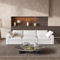 WJShome Cloud Modular Sectional Sofa Couch,Oversized Down Filled 3-Seater Minimalist Sofa,118.02inch Convertible Couch Deep Seat for Modern Living Room, Cover Removable & Washable