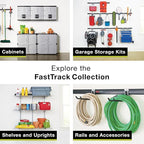 Rubbermaid Fasttrack Rail Storage 48"x16" 3-Shelf Kit, 350 lbs. Per Shelf, for Home/Garage/Shed/Workshop Organization